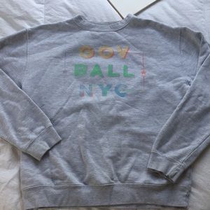 Gov Ball Merch Gray Crewneck Sweatshirt